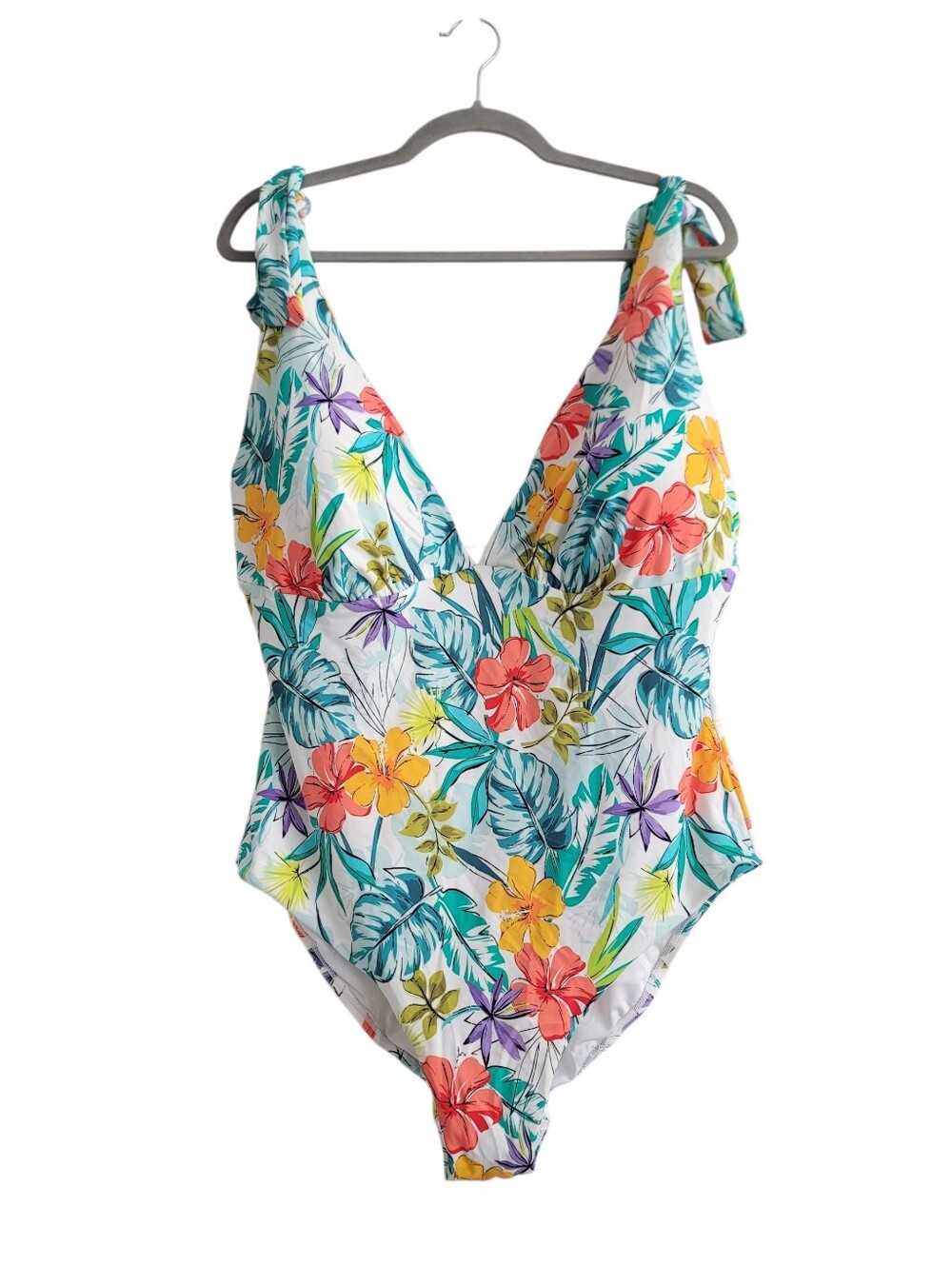 NEW‎ Swimsuits For All x Ashley Graham Women 20 Floral One Piece Swimsuit